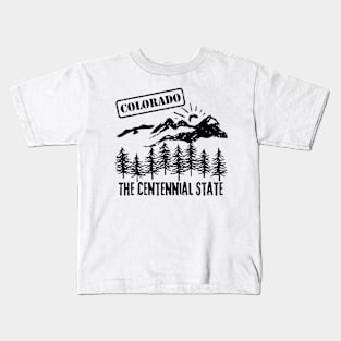 Colorado The Centennial State Kids T-Shirt